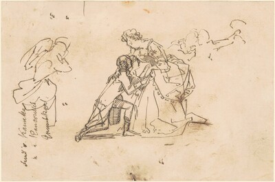 Study for "The Return of King Friedrich II from Küstrin"