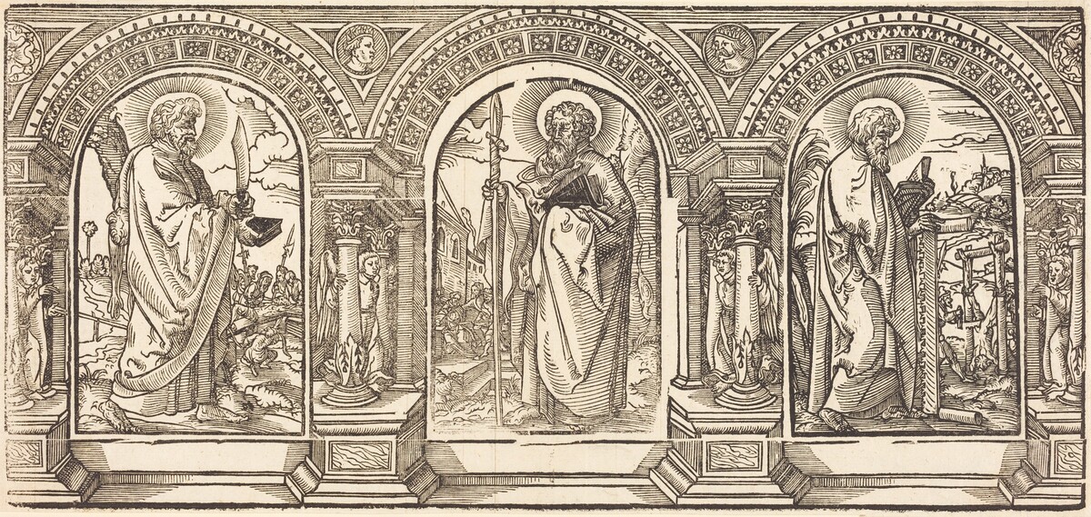 Christ and His Disciples I by German 16th Century after Martin Schongauer
