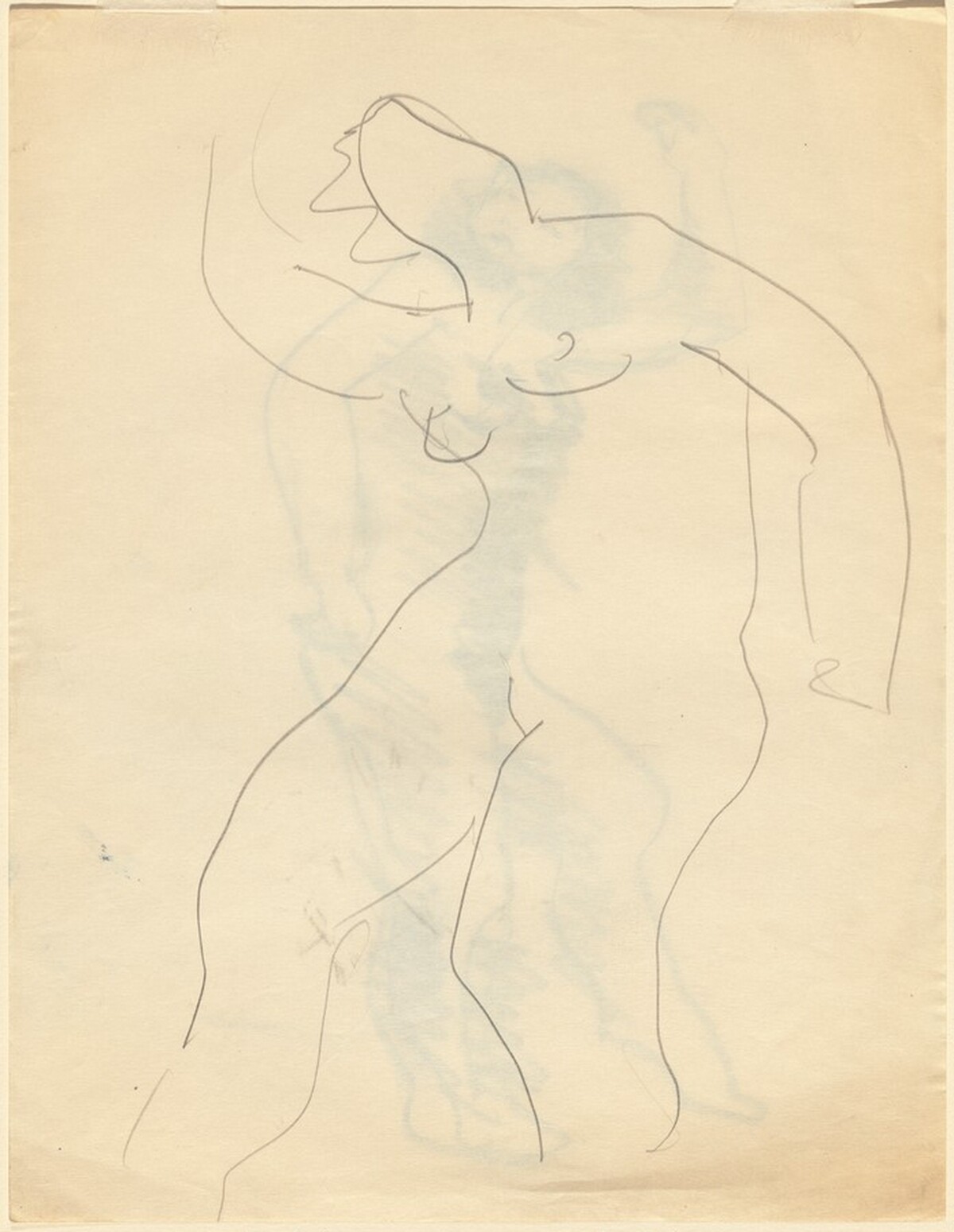 Study of Standing Female Nude [verso] by Mark Rothko