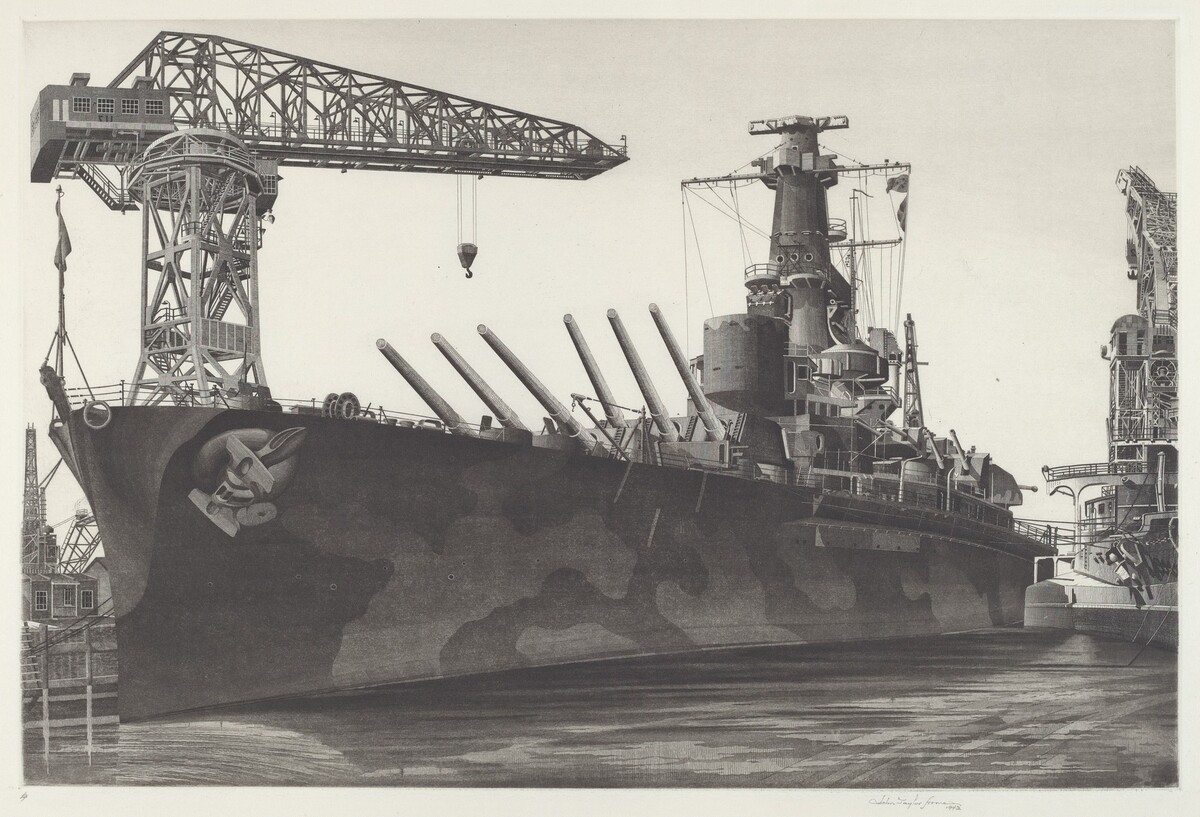 Battle Wagon - U.S.S. Alabama by John Taylor Arms
