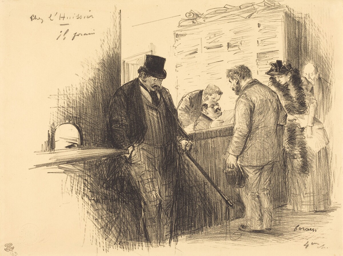 Chez l'huissier (At the Bailiff's) by Jean-Louis Forain