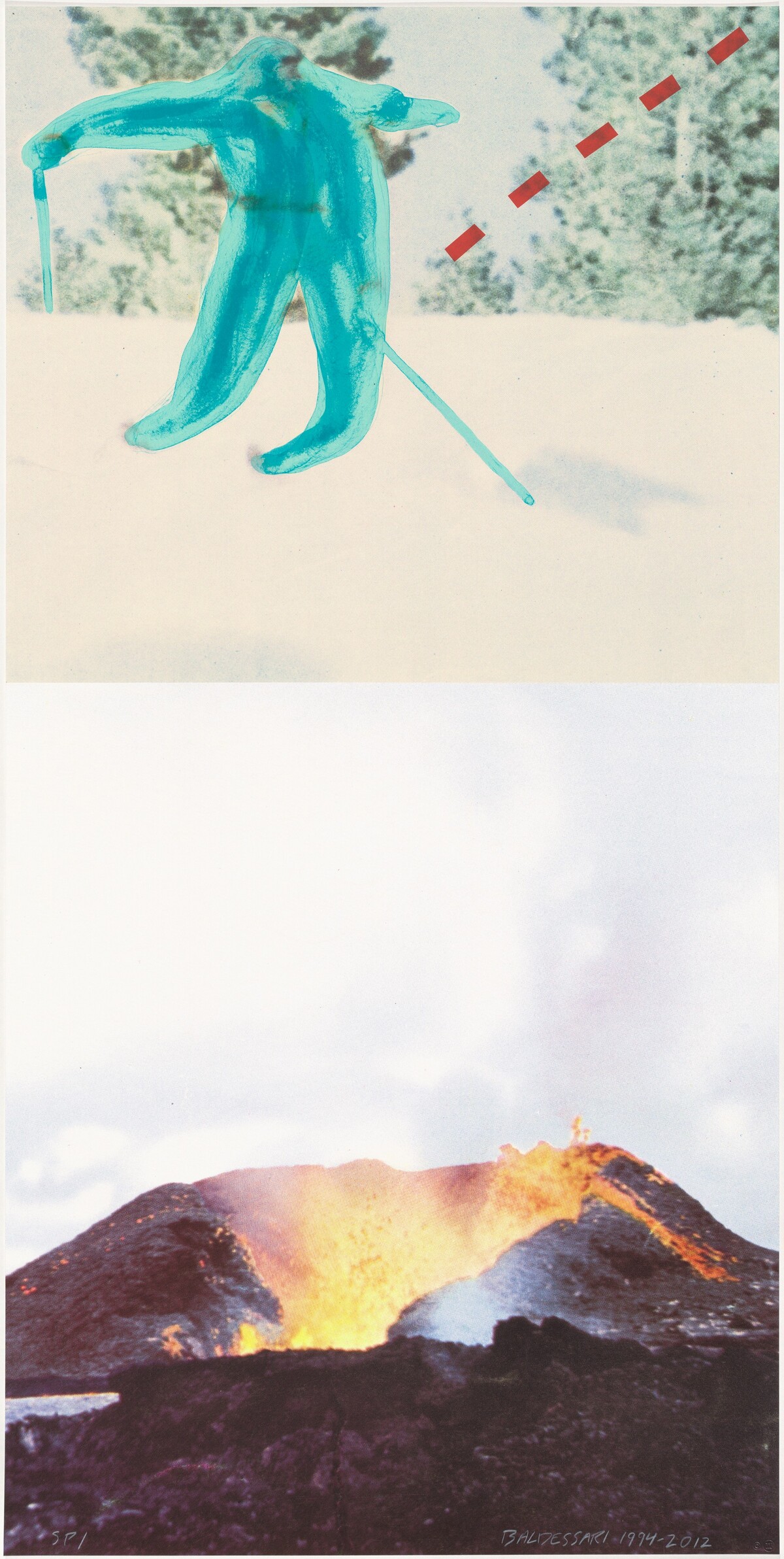 Jump (with Volcano) by John Baldessari