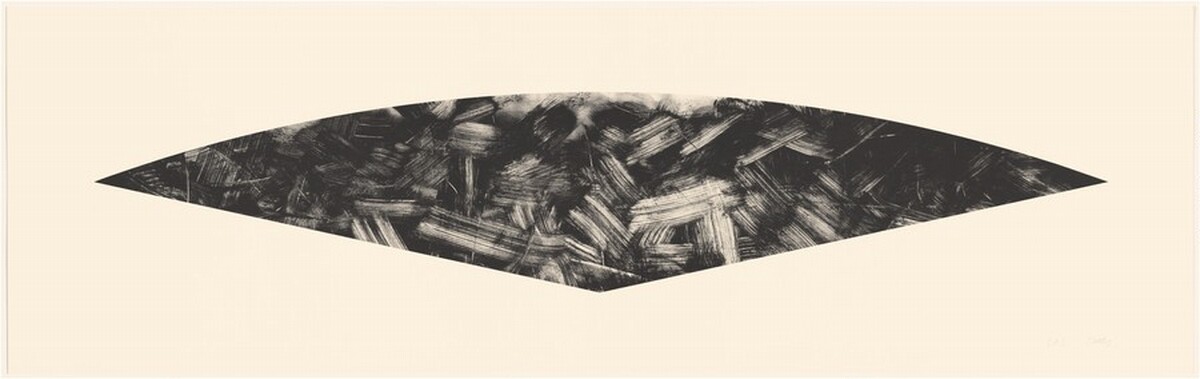 Dark Gray Curve (State I) by Ellsworth Kelly