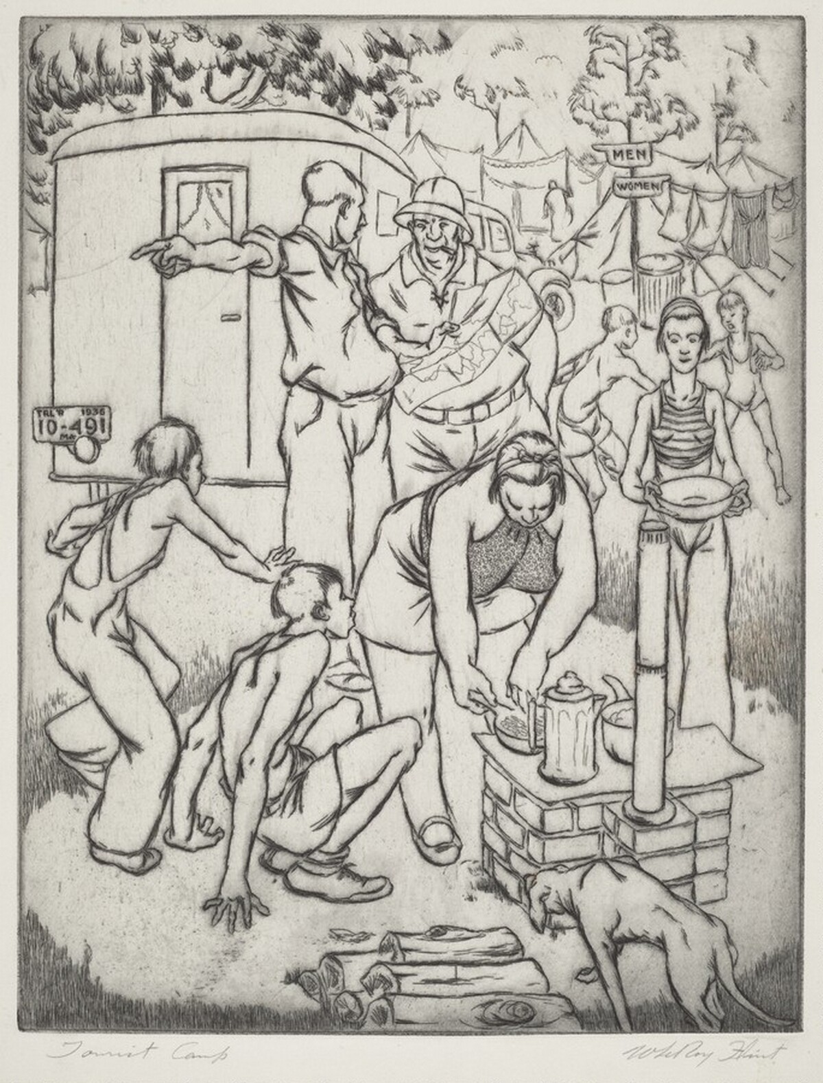 Tourist Camp by William LeRoy Flint