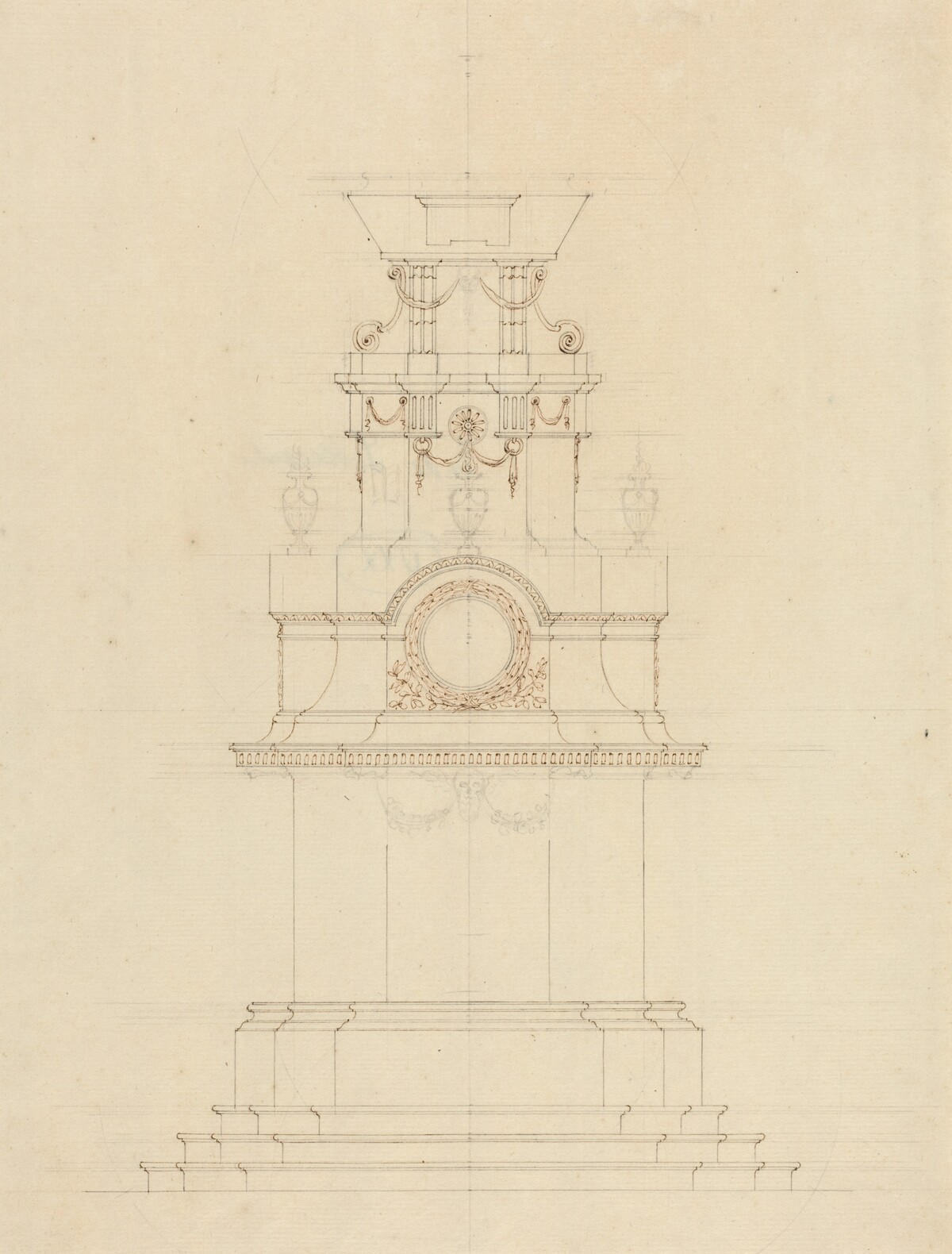 Design for a Catafalque by French 18th Century