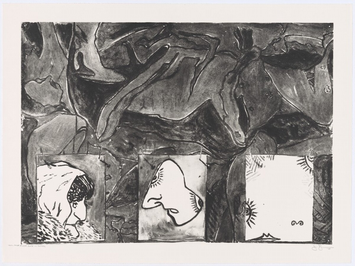 Untitled [trial proof of 1st state] by Jasper Johns