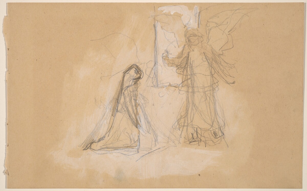 Study of a Figure from Behind [recto] by Charles Sprague Pearce