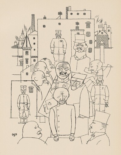 Er hat Hindenburg verspottet (He Made Fun of Hindenburg) from Deutsche Graphiker der Gegenwart (German Printmakers of Our Time)