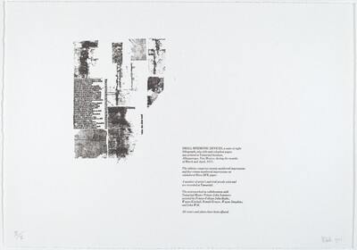 Colophon for "Small Mnemonic Devices"