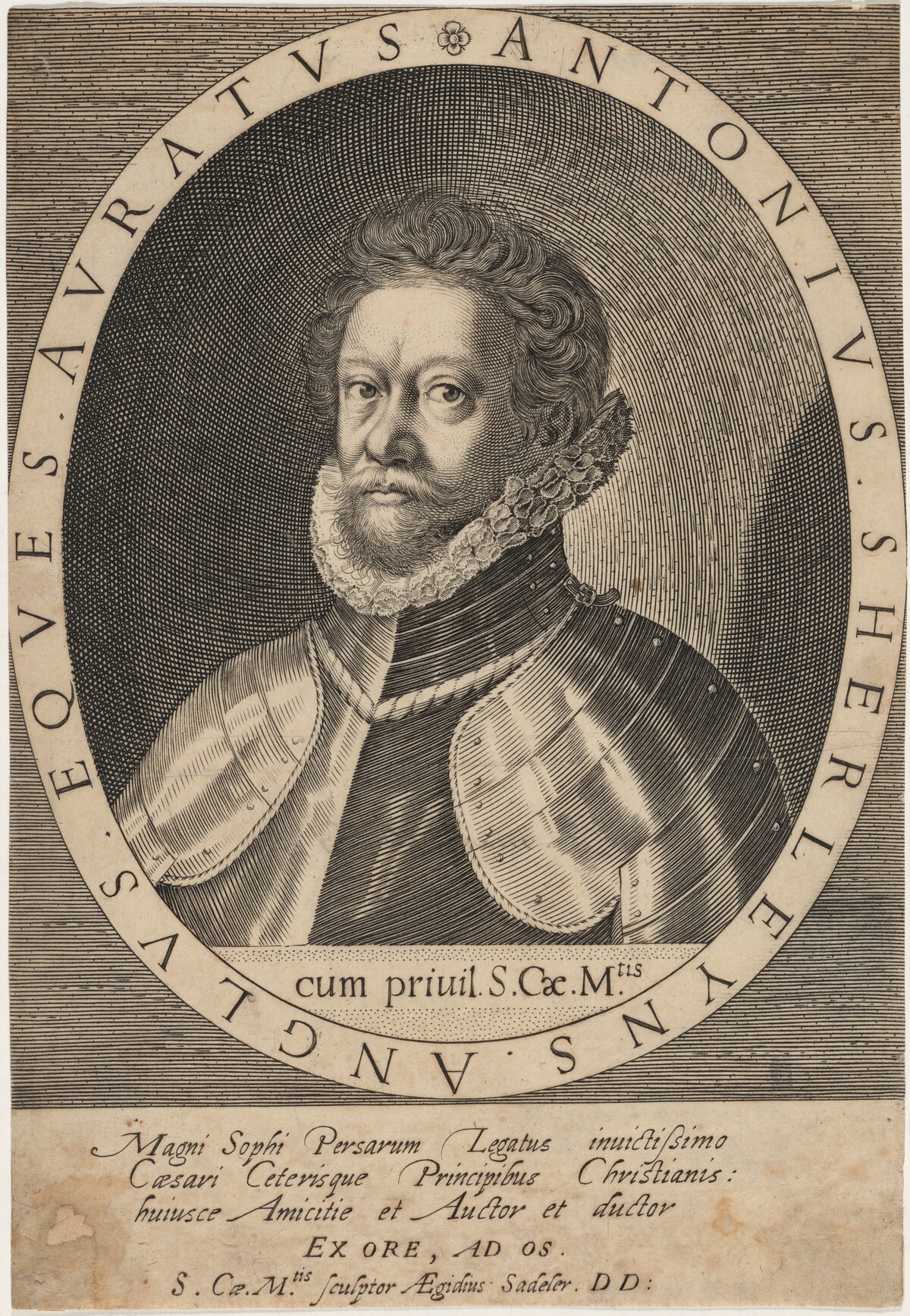 Sir Anthony Shirley by Aegidius Sadeler II