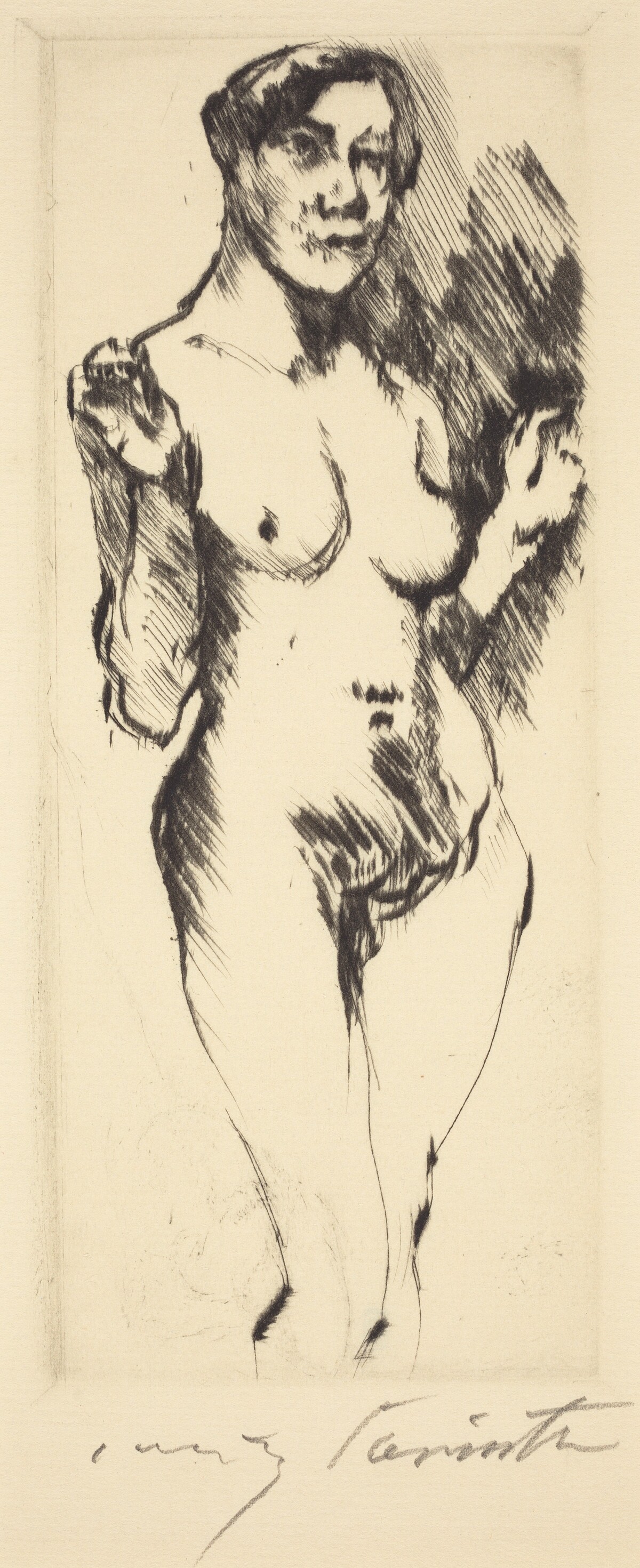 Stehende Weibliche akte (Standing Female Nude) by Lovis Corinth