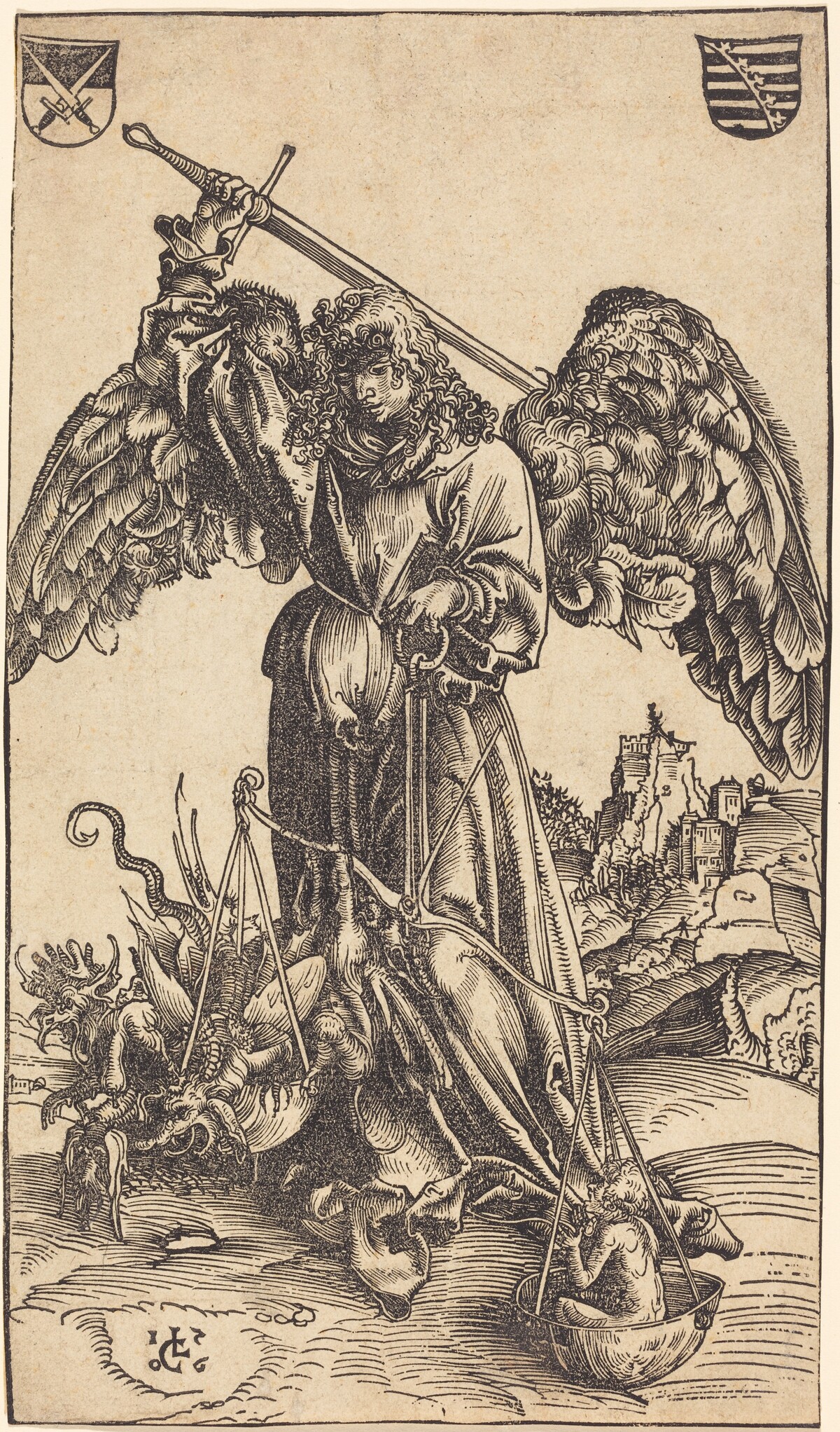 The Archangel Michael Weighing a Soul by Lucas Cranach the Elder
