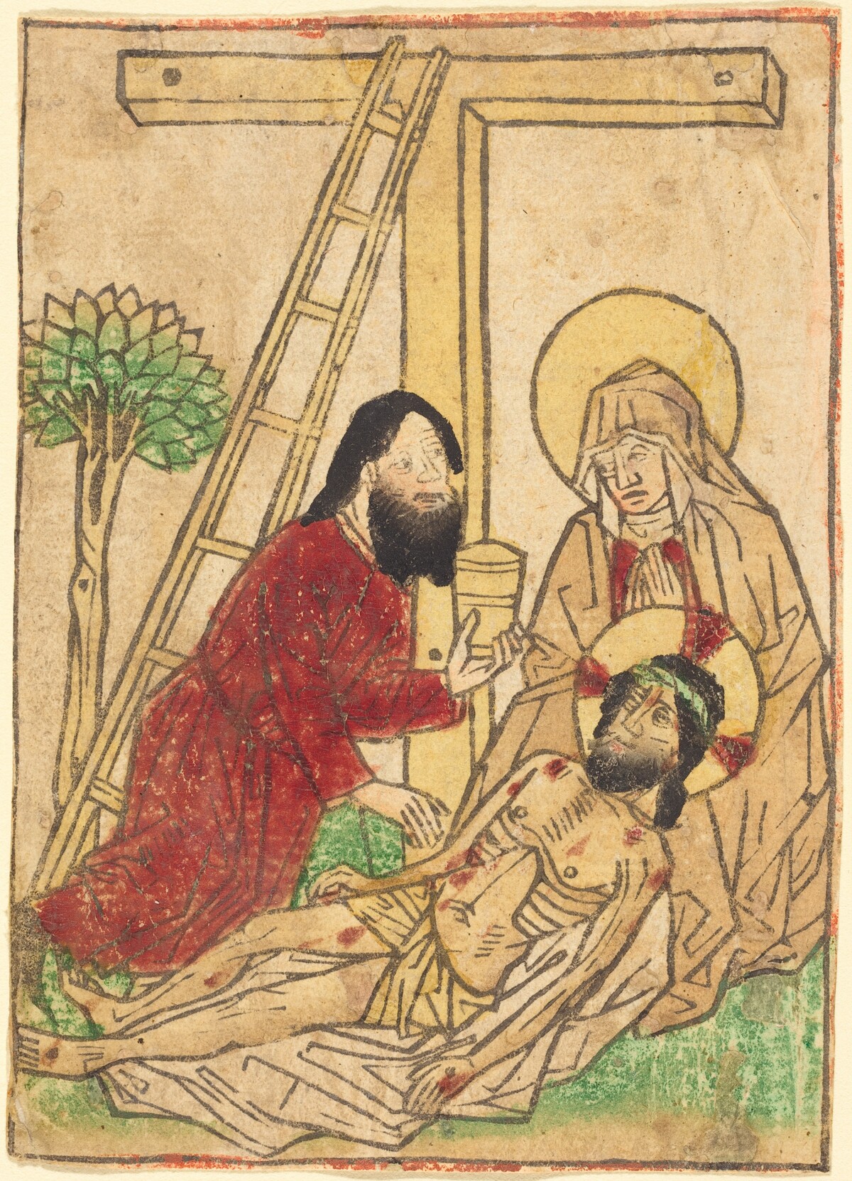 Pietà with Saint John by German 15th Century