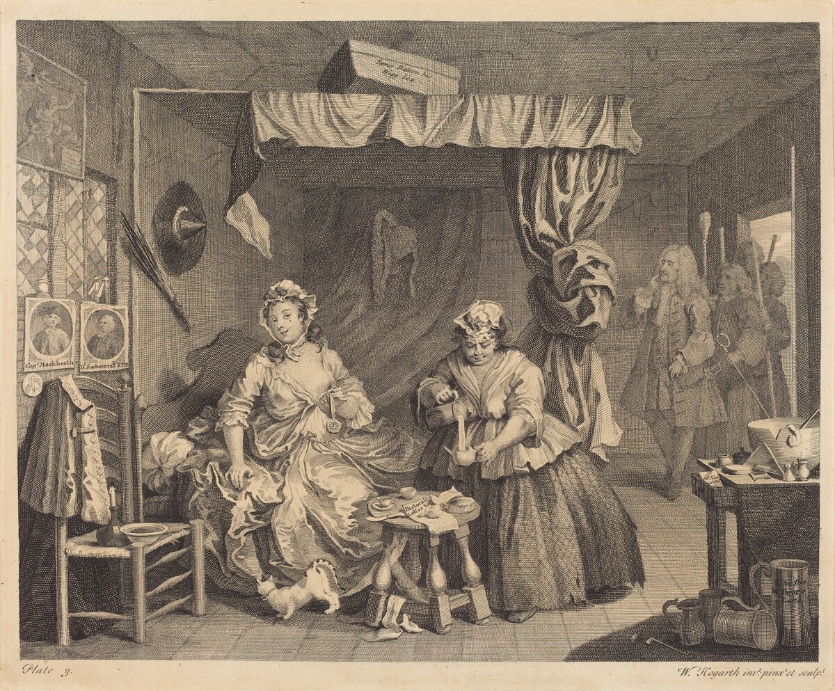 A Harlot's Progress: pl.3 by William Hogarth