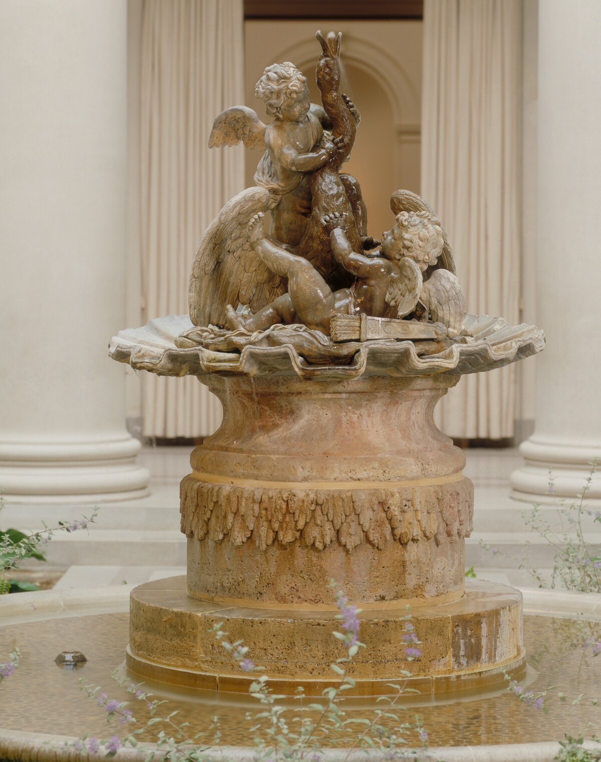 Cherubs Playing with a Swan by Jean-Baptiste Tuby I