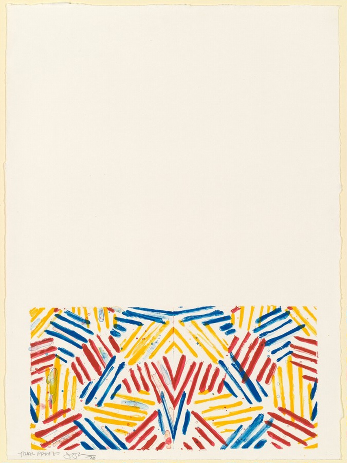 #2 (after 'Untitled 1975') [trial proof] by Jasper Johns