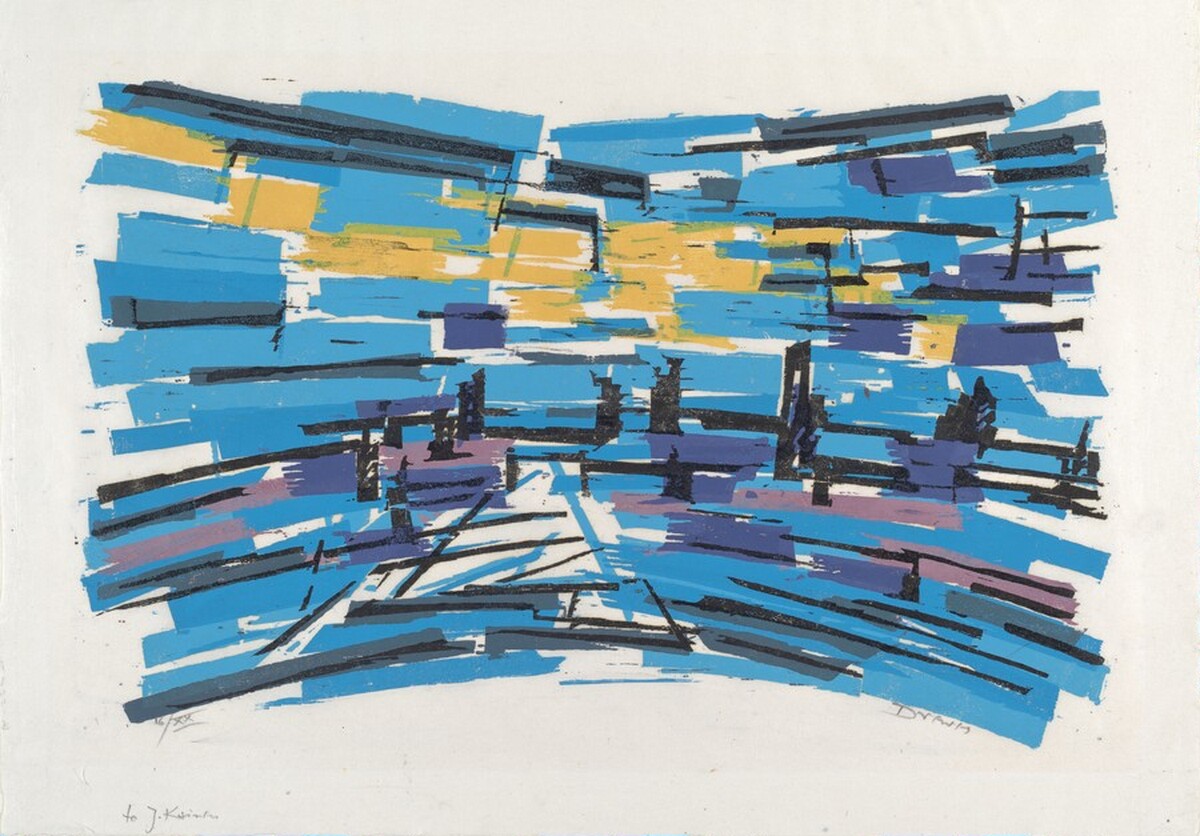 Hilltop Sunset, Horizontal Force by Werner Drewes