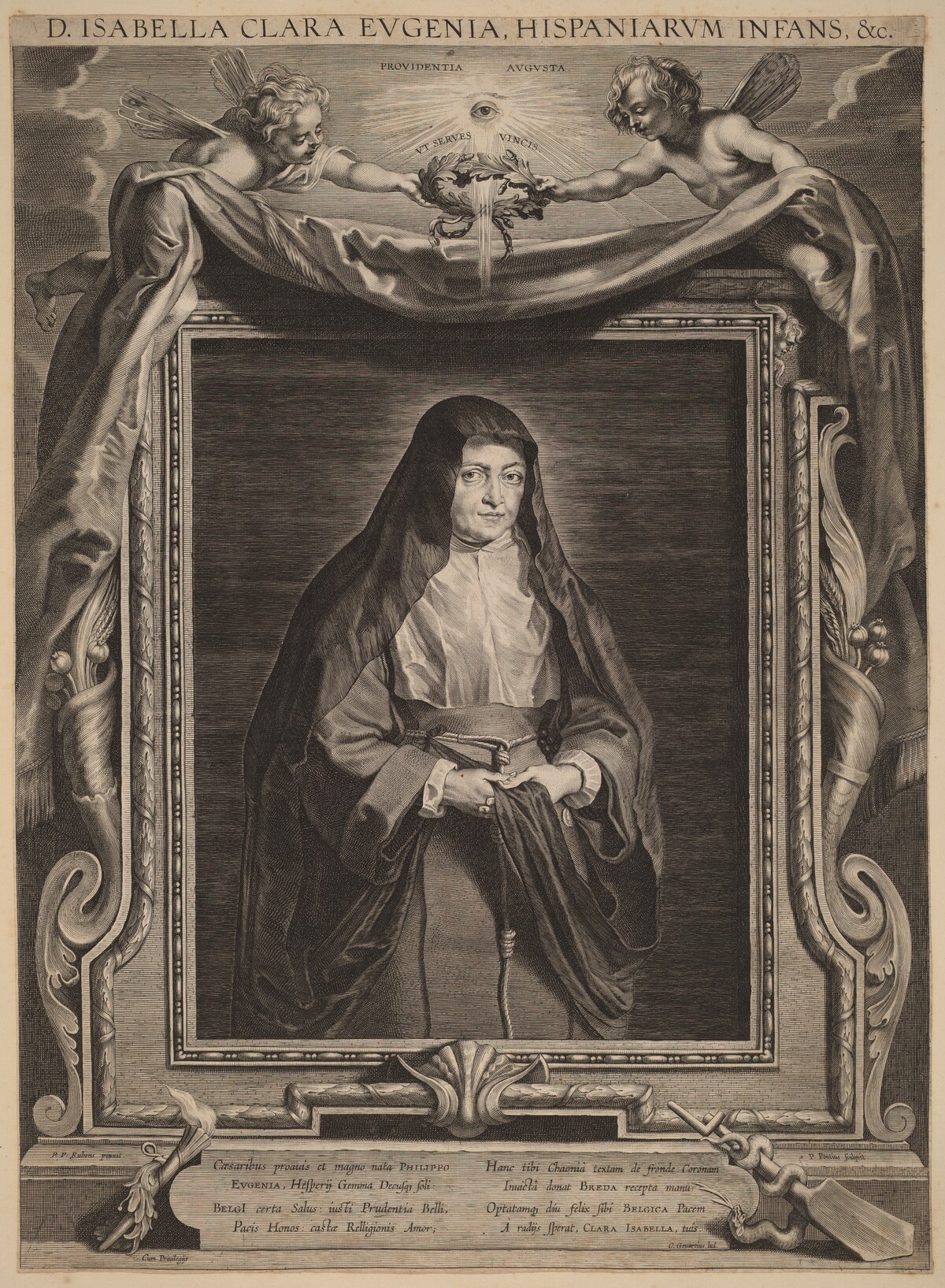 Isabella Clara Eugenia, Infanta of Spain by Paulus Pontius, after Sir Peter Paul Rubens