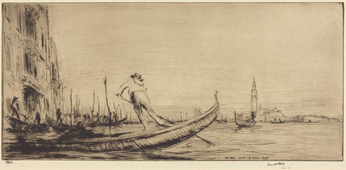The Gondolier by James McBey