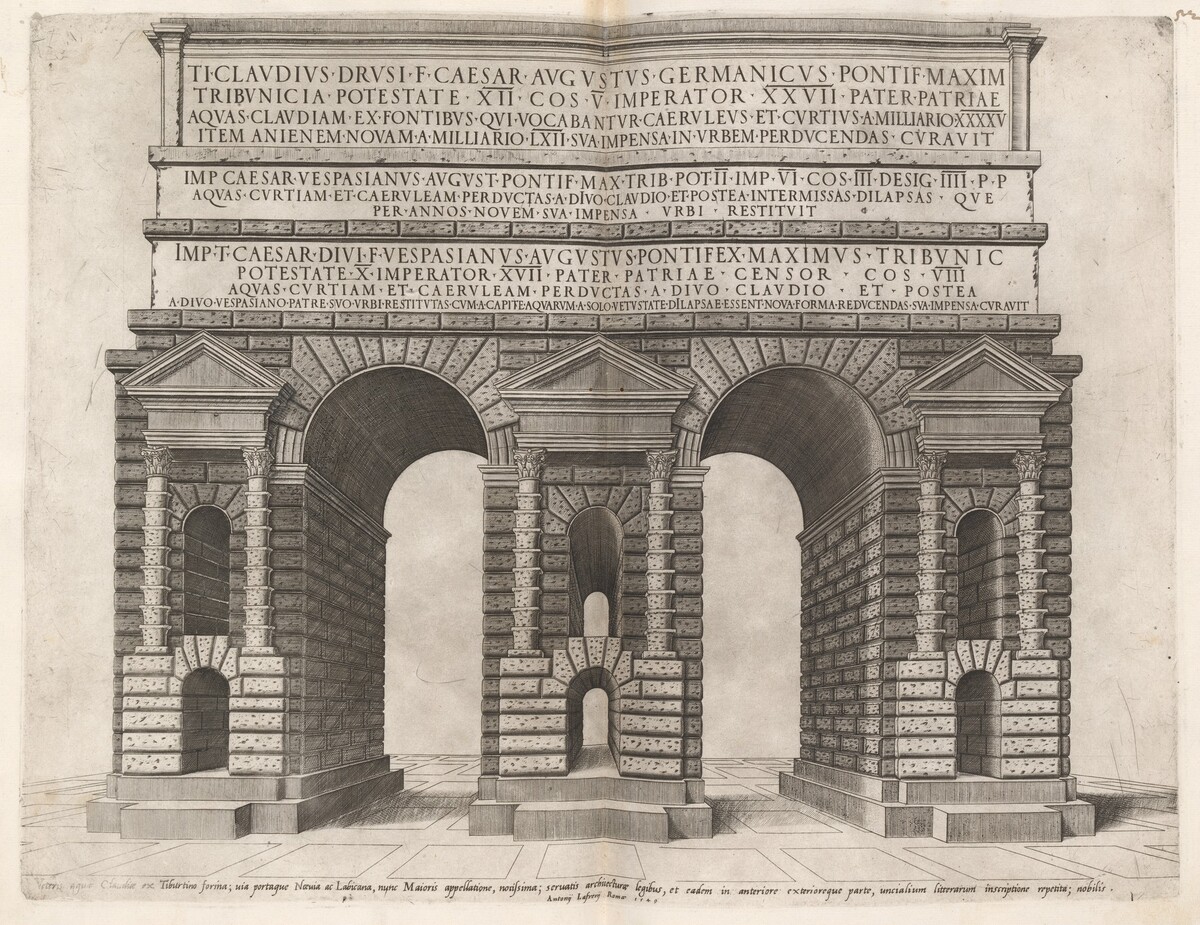 Arch of the Claudian Aqueduct by Italian 16th Century