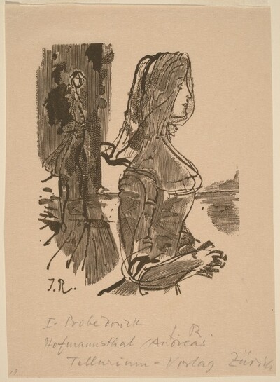 Illustration to V. Hofmannsthal, "Andreas"