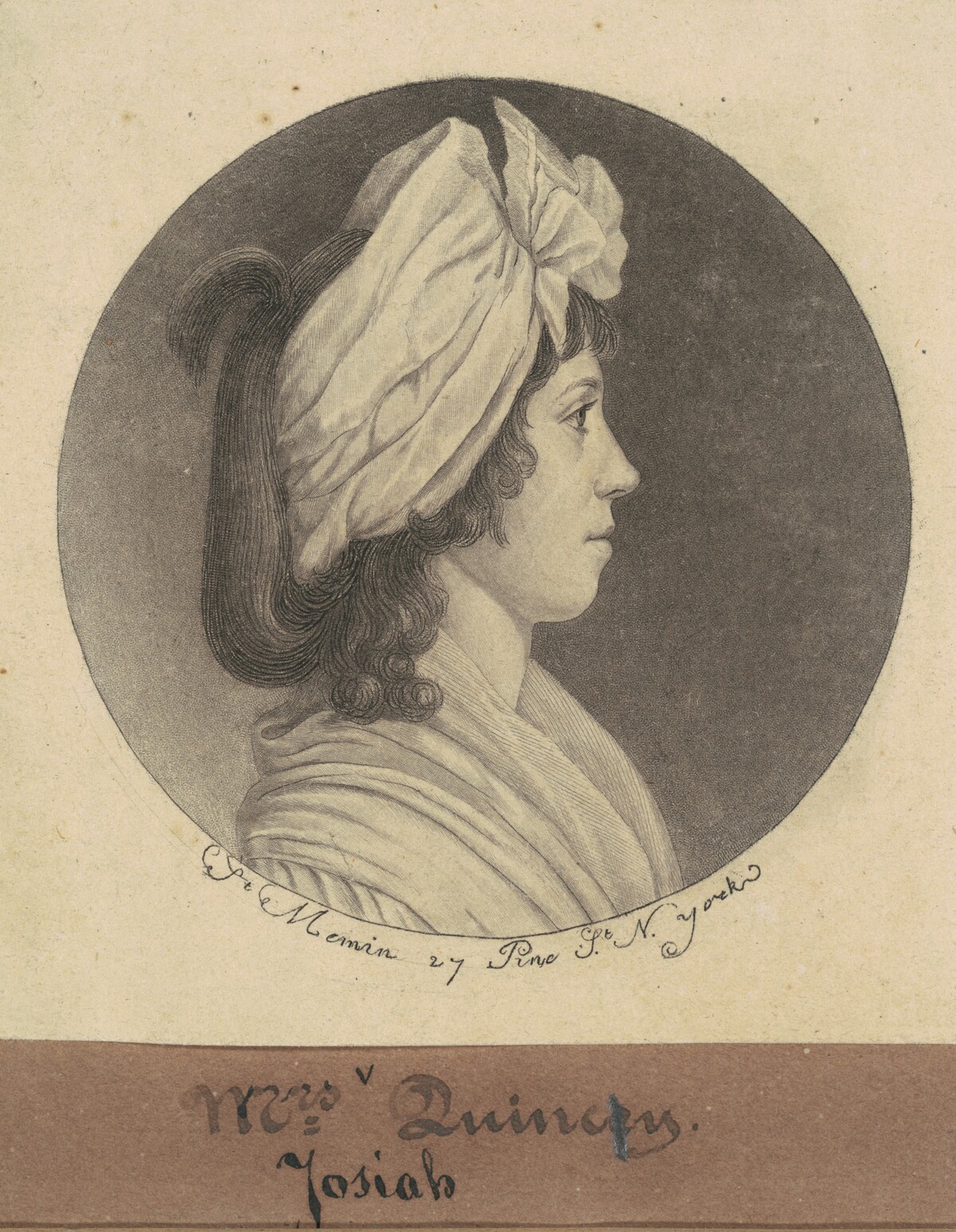 Eliza Susan Morton Quincy by Charles B. J. Févret de Saint-Mémin