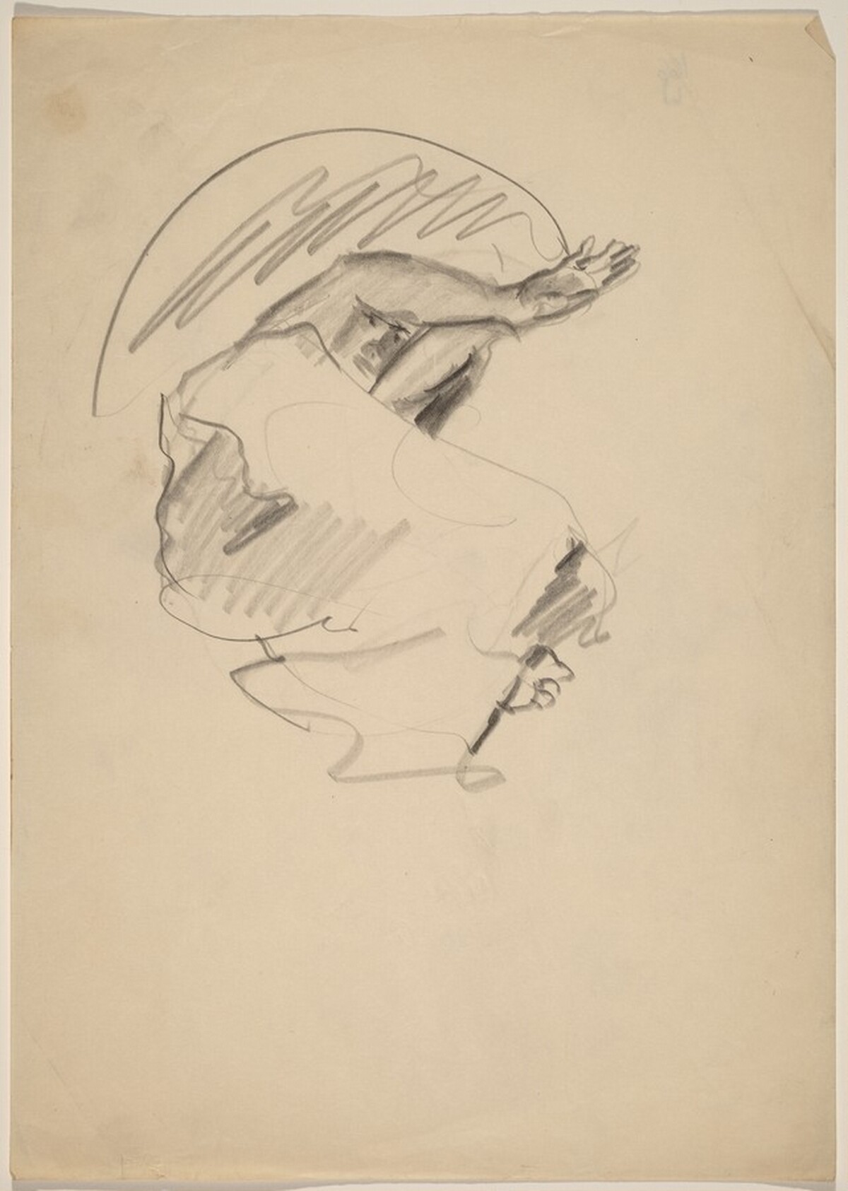 Reclining Figure with Arms Extended Over Head, Knees Bent by Mark Rothko