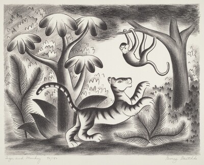 Tiger and Monkey