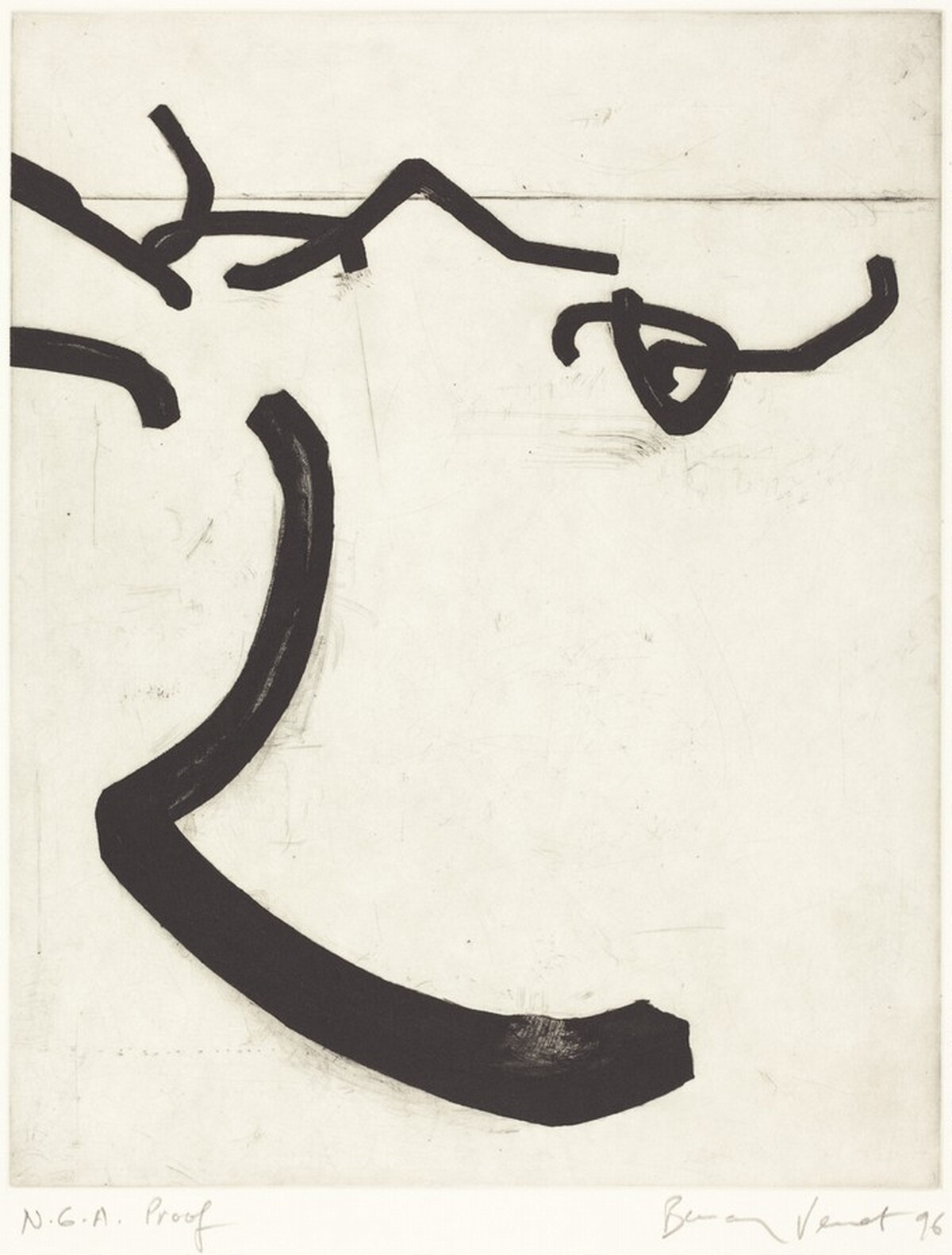 Random Combination of Indeterminate Lines by Bernar Venet