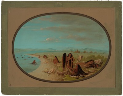 Crow Warriors Bathing