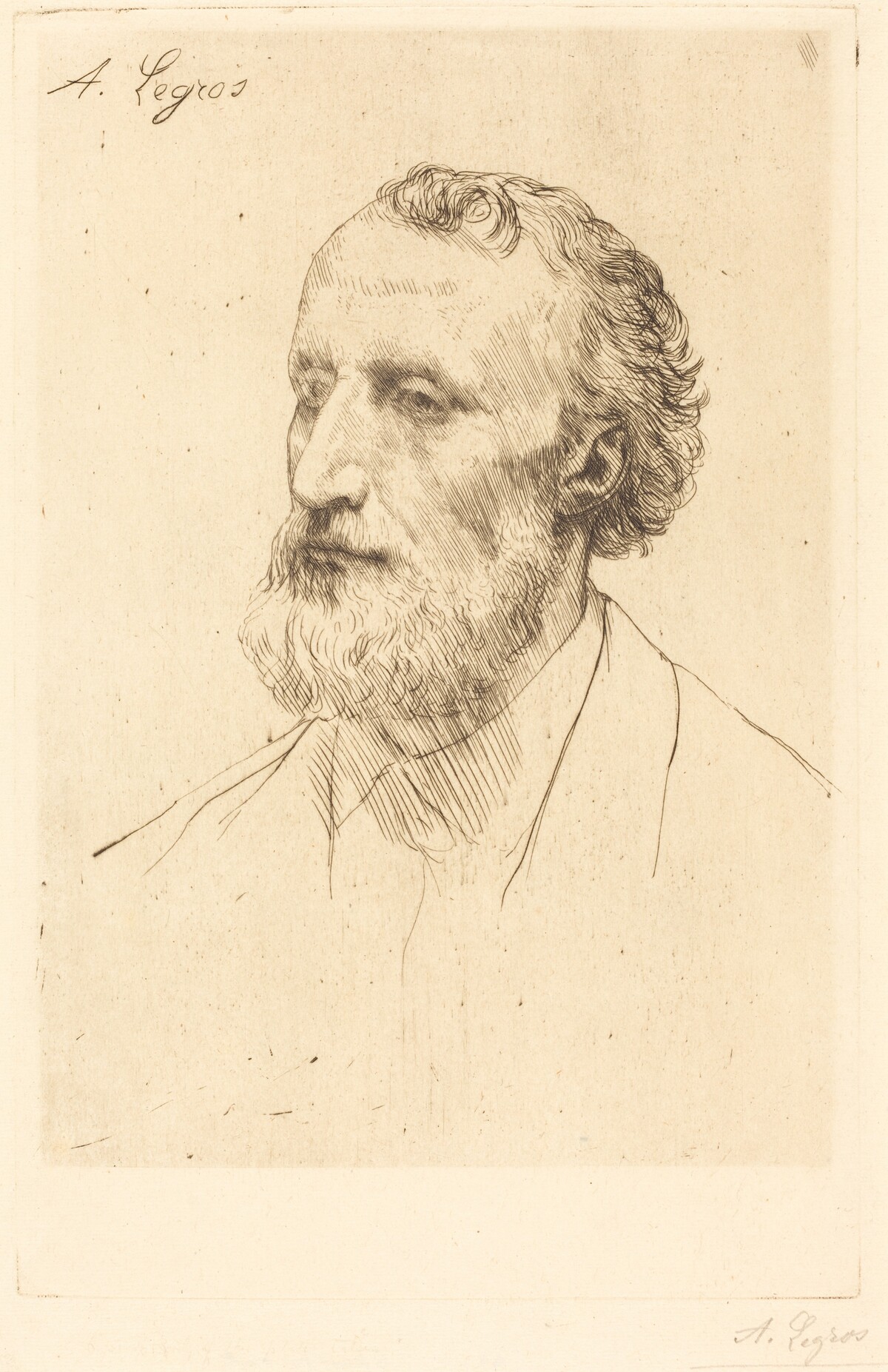 Jules Dalou, 1st plate by Alphonse Legros