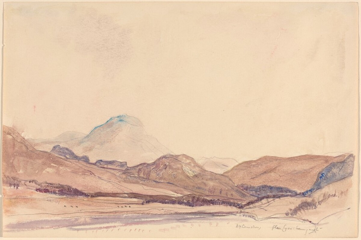 Glen Lyon - Evening Mist by David Young Cameron