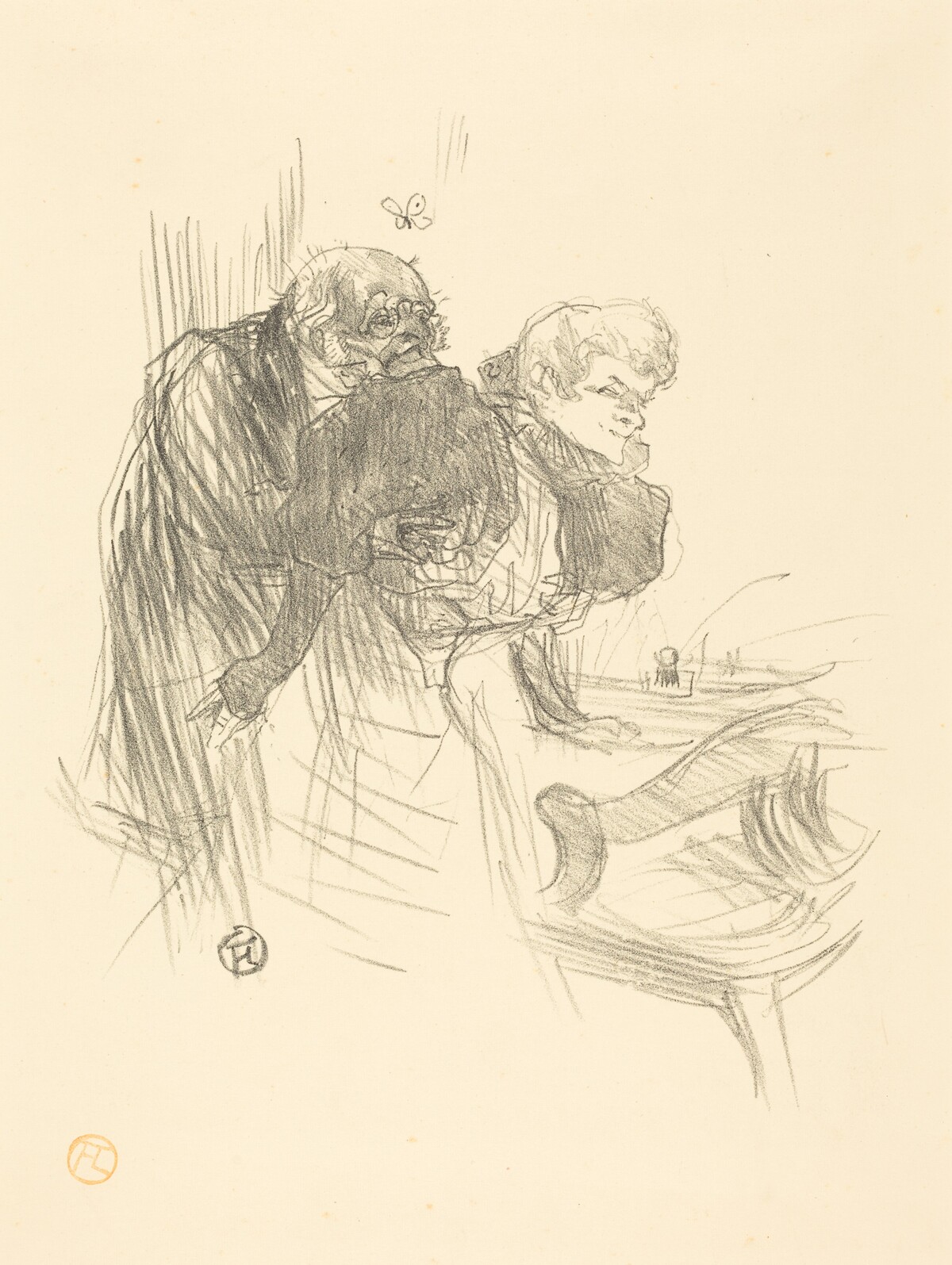 Les vieux papillons by Henri de Toulouse-Lautrec