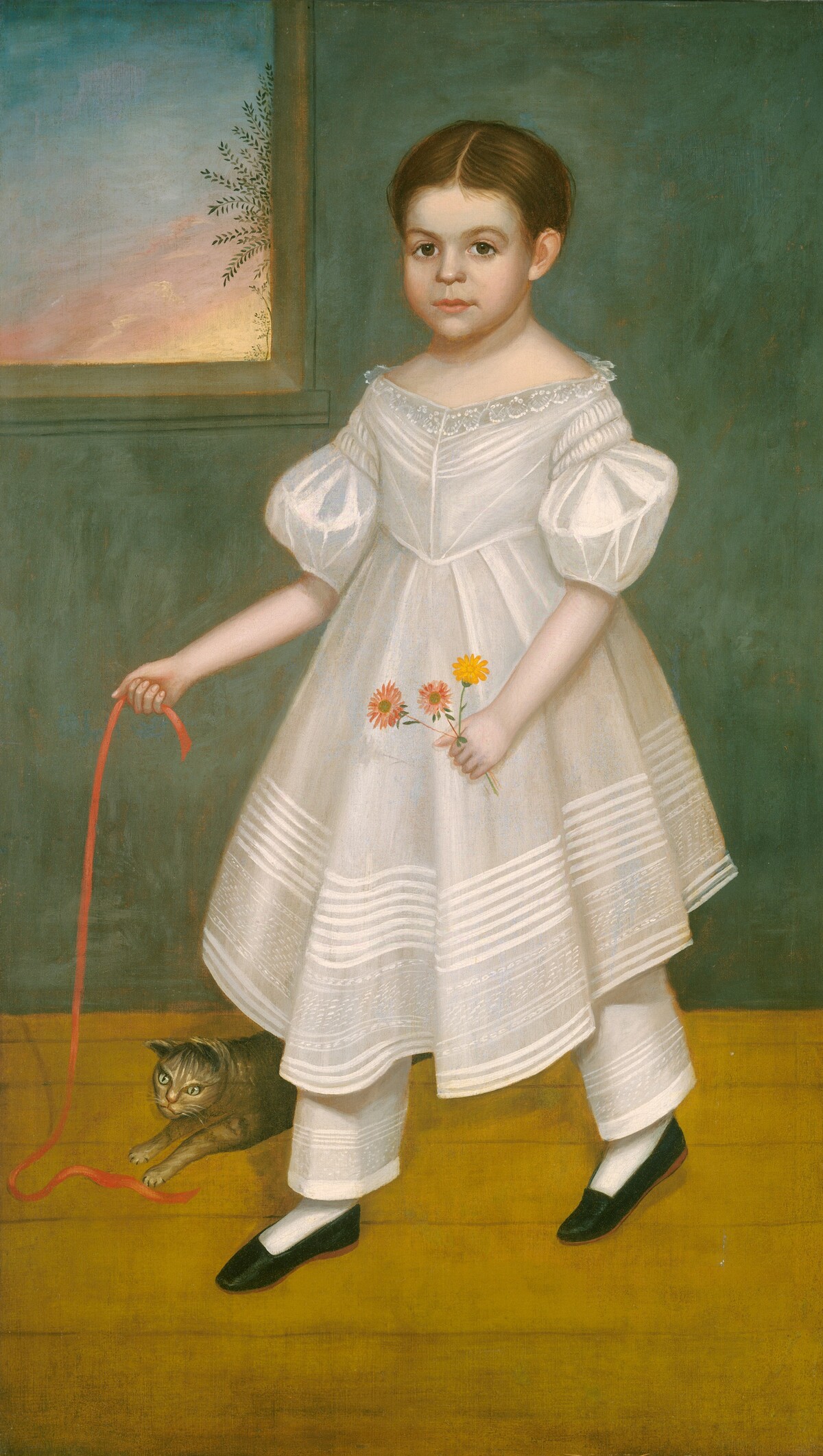 Girl with Kitten by Joseph Goodhue Chandler