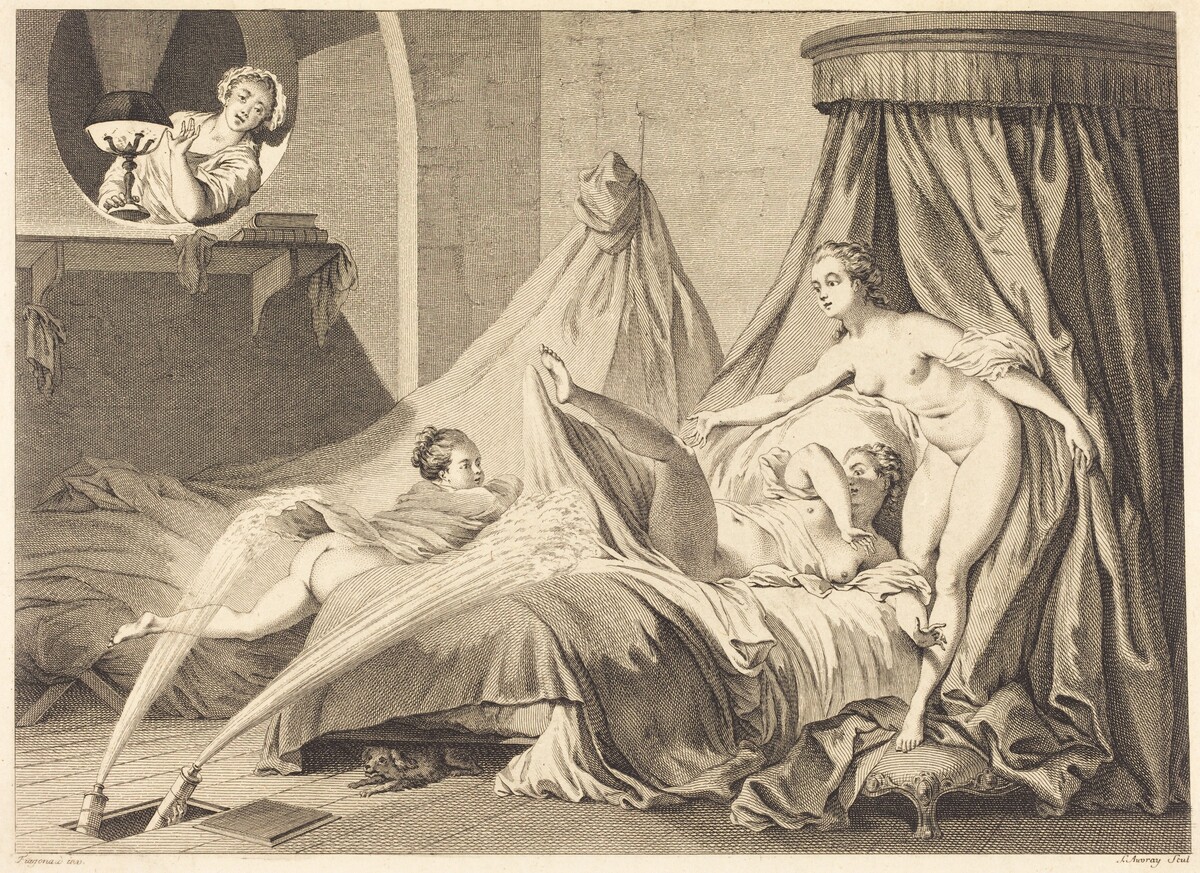 The Waterworks by Pierre-Laurent Auvray after Jean-Honoré Fragonard