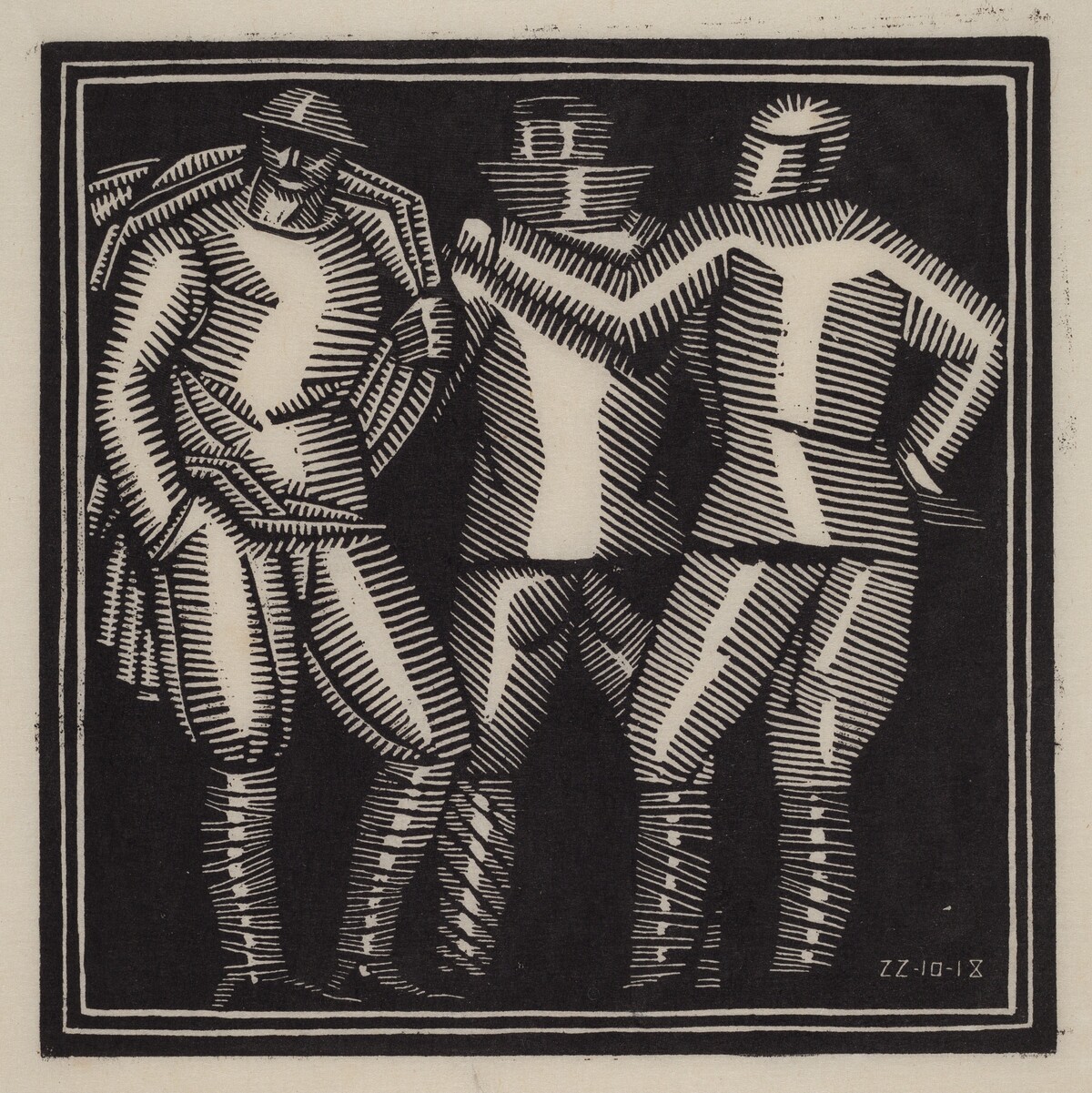 Three Soldiers by John Storrs