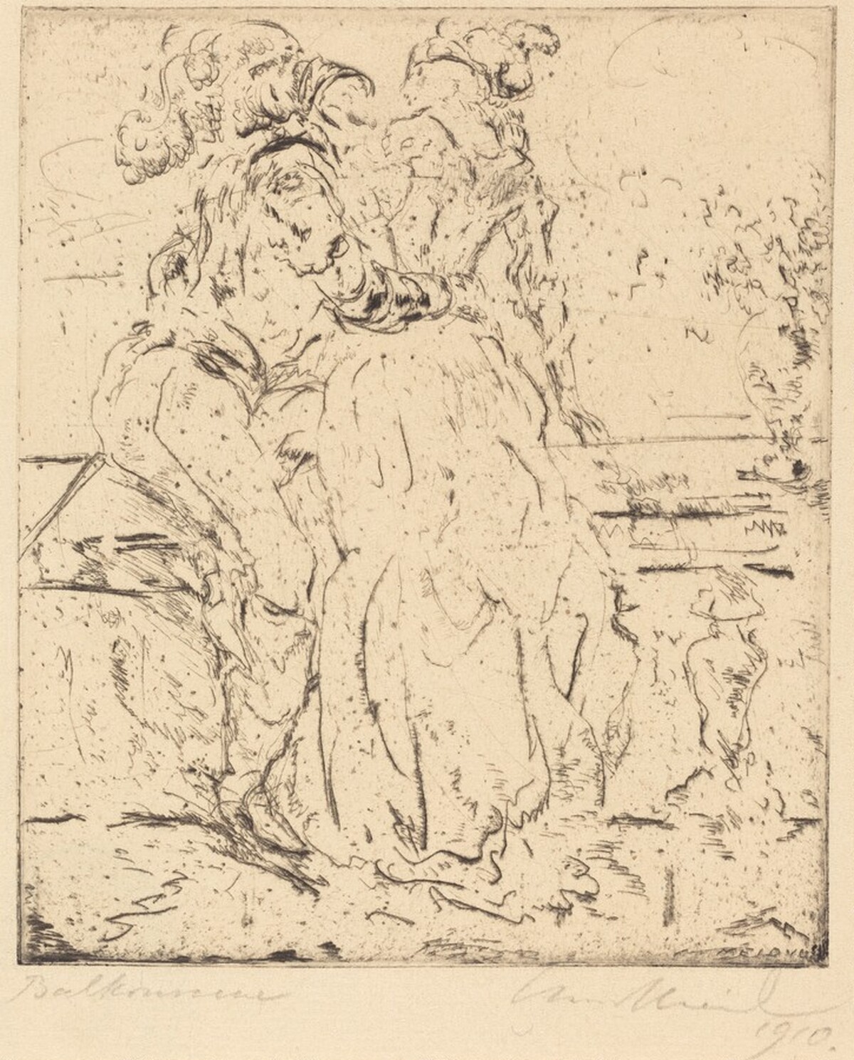 Balcony Scene (Balkonscene) by Hans Meid