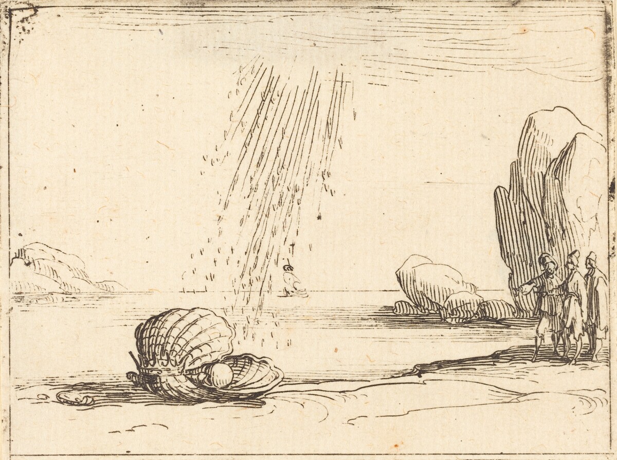 Oyster with Pearl by Jacques Callot