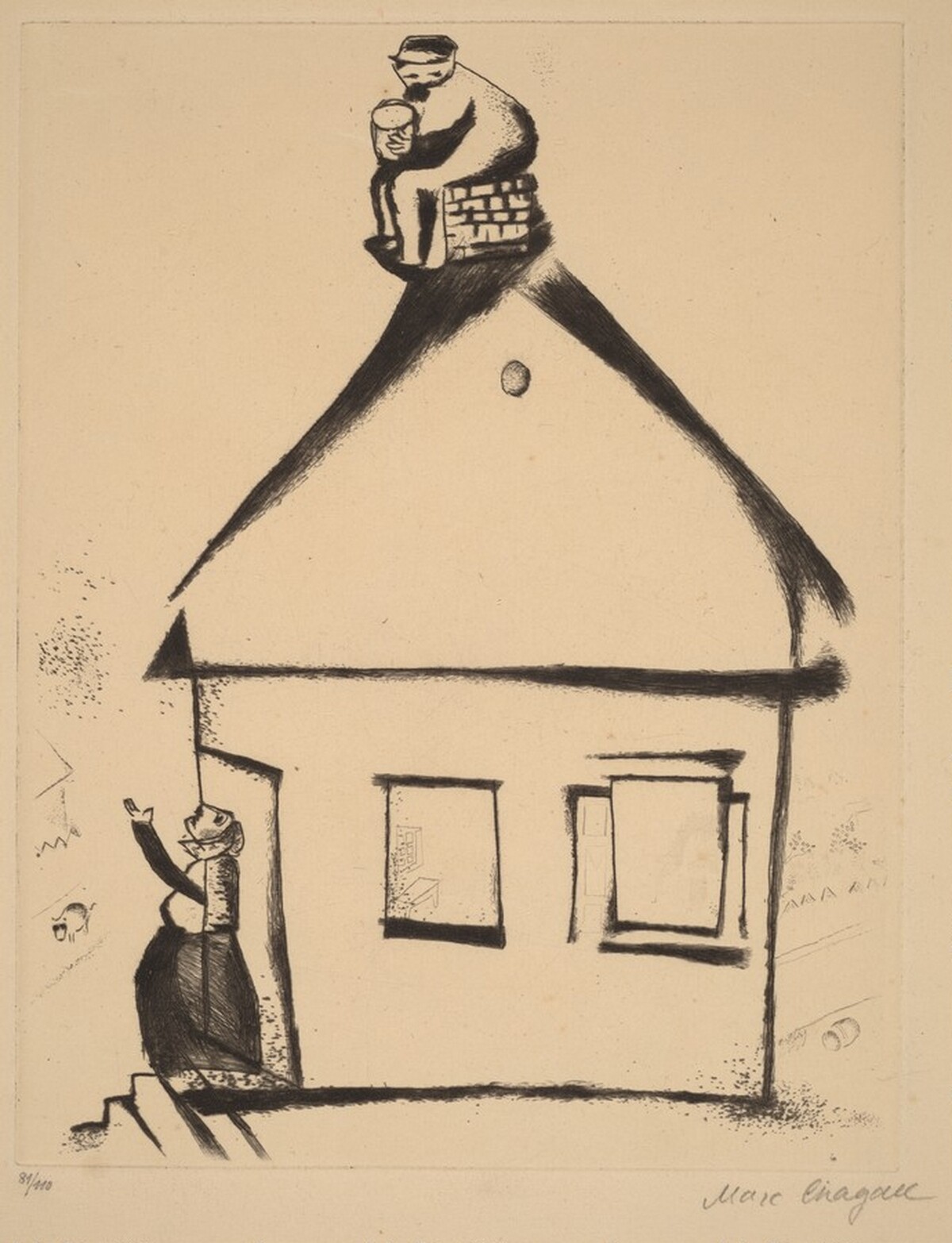 Grandfather's House by Marc Chagall