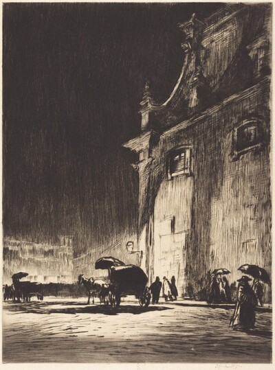 Rainy Night in Rome