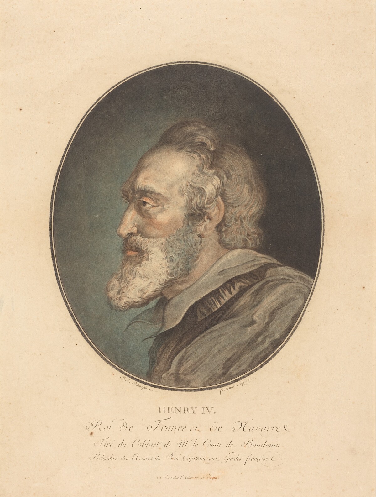 Henry IV by Jean-François Janinet after Sir Peter Paul Rubens