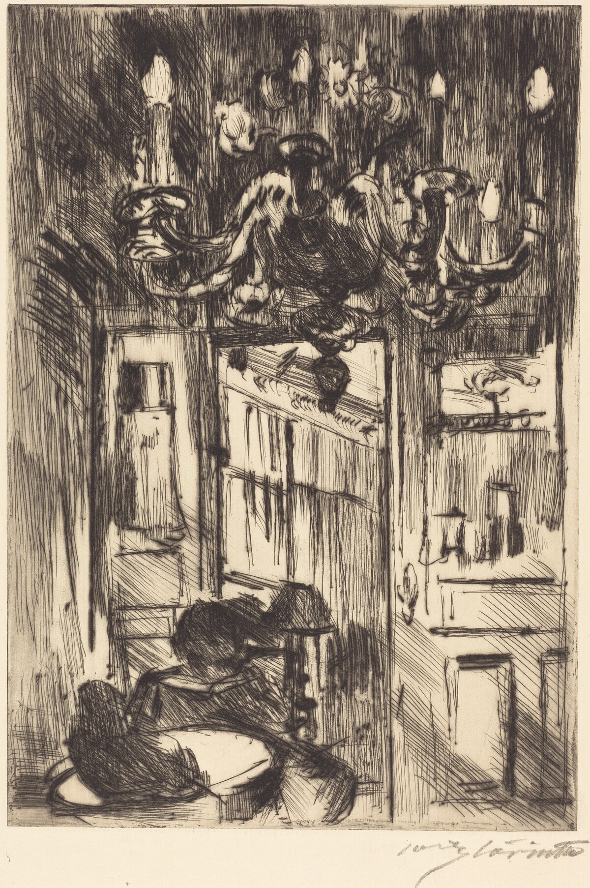 Unter dem Kronleuchter (Under the Chandelier) by Lovis Corinth