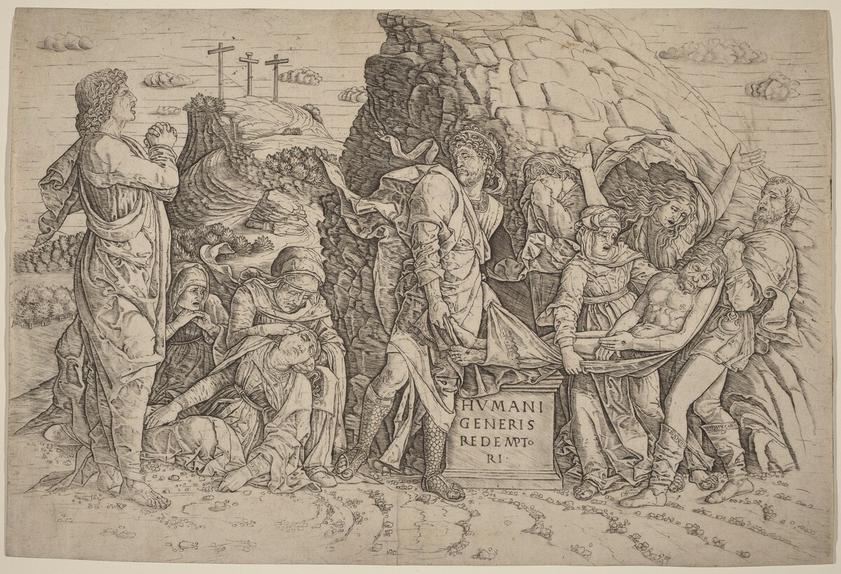 The Entombment by Giovanni Antonio da Brescia, after Andrea Mantegna