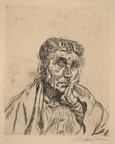 Porträt Alte Frau (Rosa Meidner II)