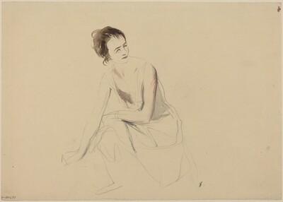 Study of a Seated Girl