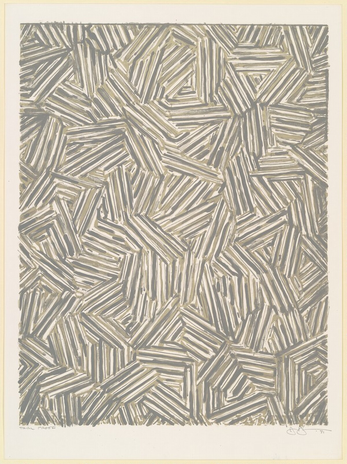 Cicada [trial proof] by Jasper Johns