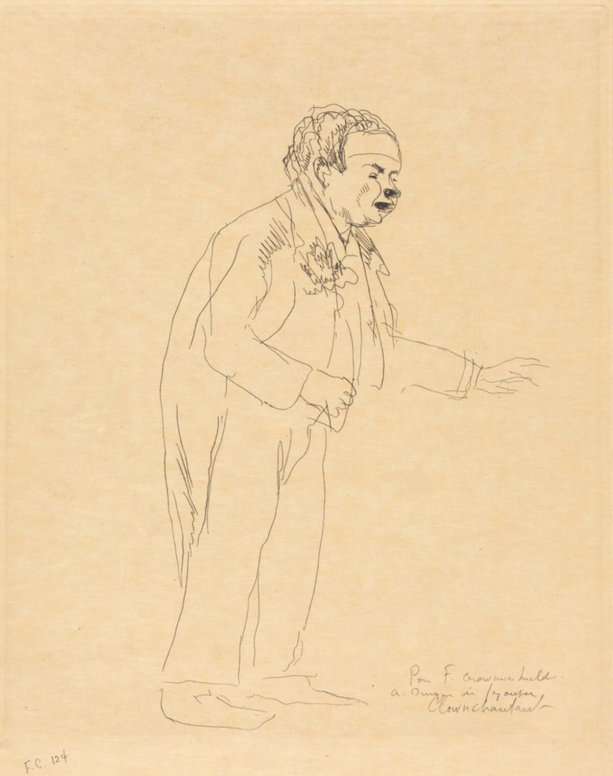The Fat Clown by André Dunoyer de Segonzac