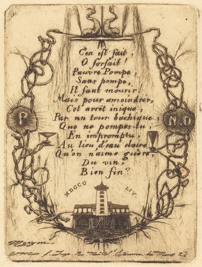 La petite pompe, Paris (The Notre Dame Pump, small plate)