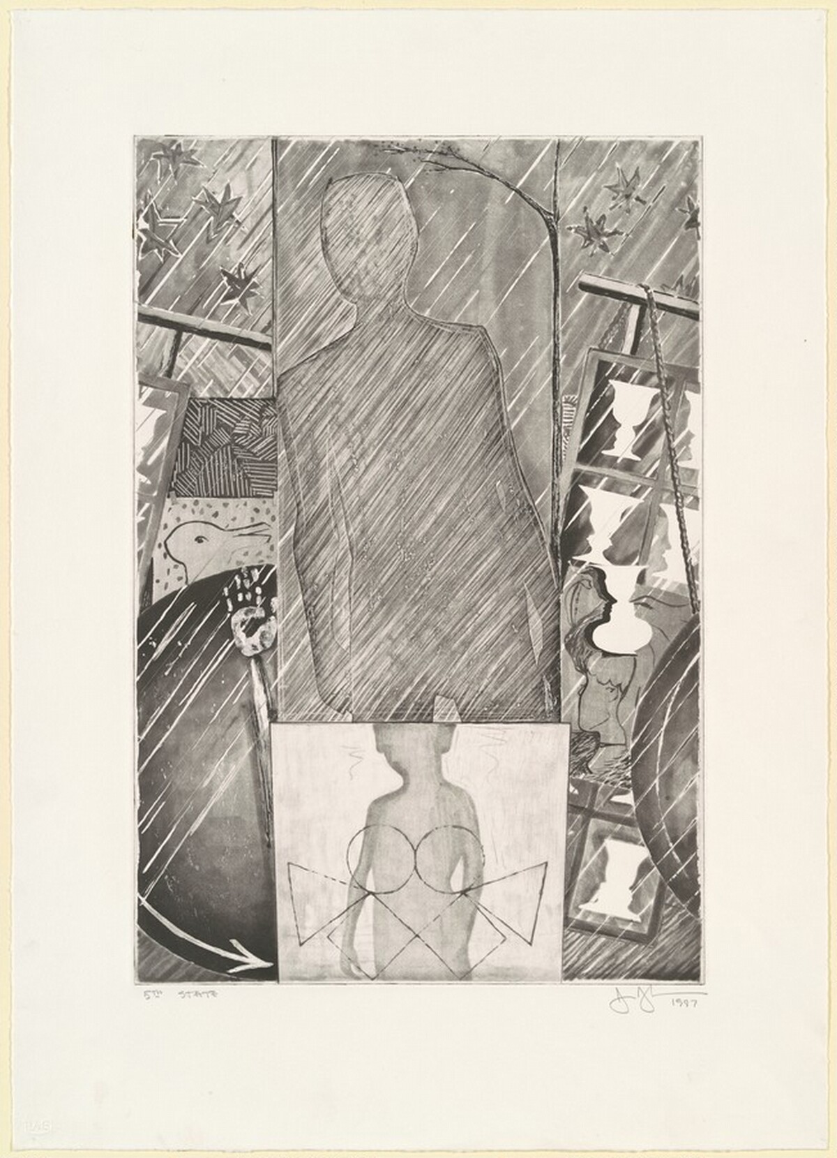The Seasons (Spring) [state proof of 5th state] by Jasper Johns