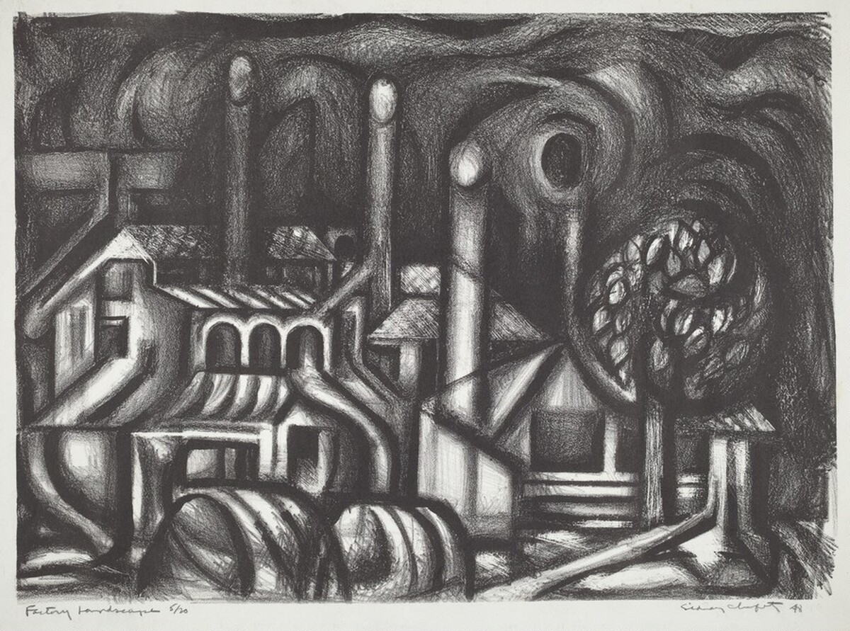 Factory Landscape by Sidney Chafetz